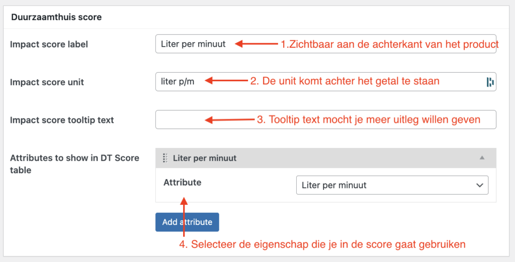 Duurzaamthuis Score Categorie