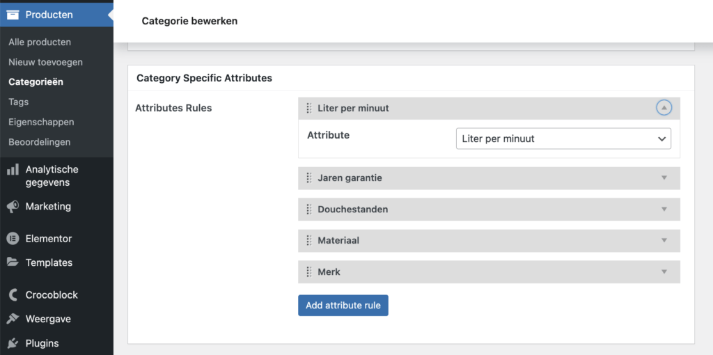 Eigenschap Toevoegen Categorie