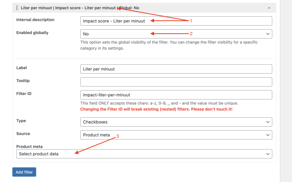 Filter Impact Score