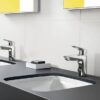 Hansgrohe Waterbesparende Mengkraan Geplaatst Wastafel