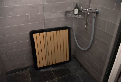 Sanura Douche Wtw Inloopdouche Tegen De Kant Geplaatst