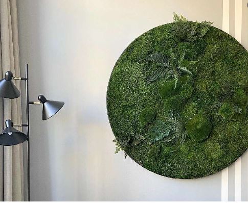 Moscirkel Dutch Design 80 Cm Levend Mos Aan De Muur