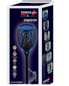 Powerplus Tuinlamp Dragon In Verpakking
