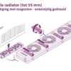 Speedcomfort Trio Set Smalle Radiator Installatie Tekening